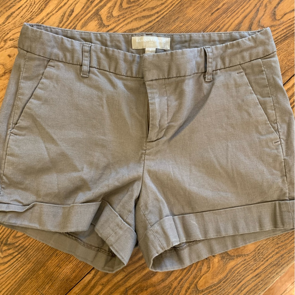 Banana Republic brownish grey dress shorts